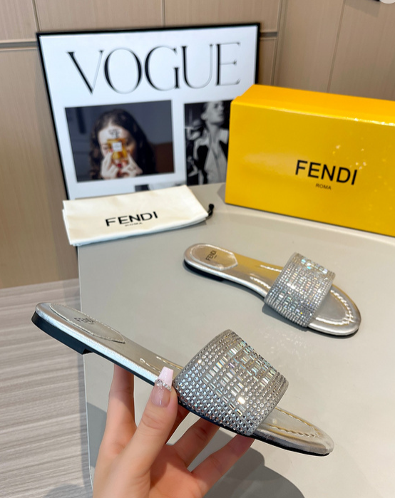 Fendi Women's Logo Slides – Luxury Comfort with Iconic Style