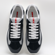 Prada Mesh & Patent Leather Sneaker – Luxury Low-Top Trainer