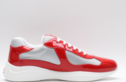 Prada Mesh & Patent Leather Sneaker – Luxury Low-Top Trainer