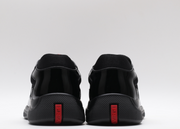 Prada Mesh & Patent Leather Sneaker – Luxury Low-Top Trainer