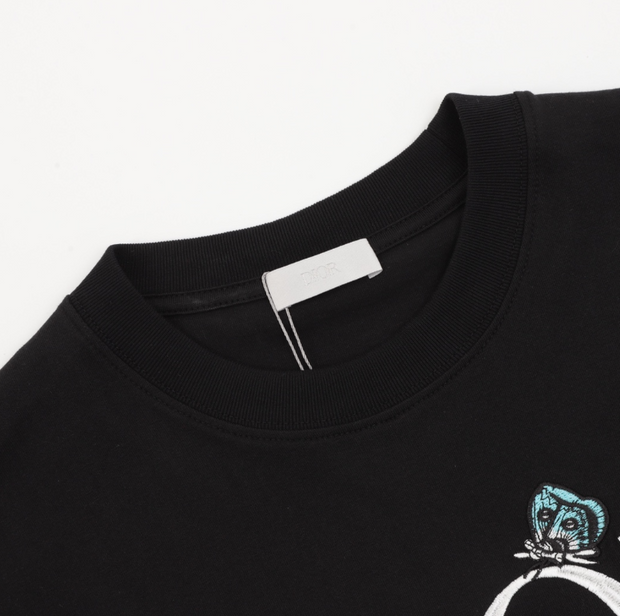 Dior Butterfly Embroidered Logo T-Shirt