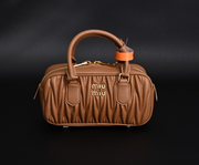 Miu Miu Matelassé Leather Mini Top-Handle Bag