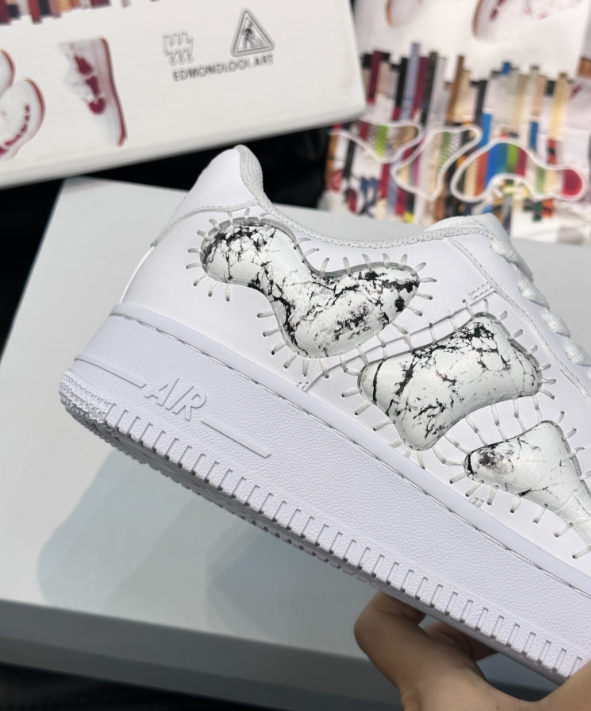 Nike Air Force 1 Low “Clot x Fragment – White Silk Skeleton”