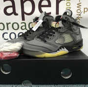 Off-White x Air Jordan 5 Retro “Black Metallic”