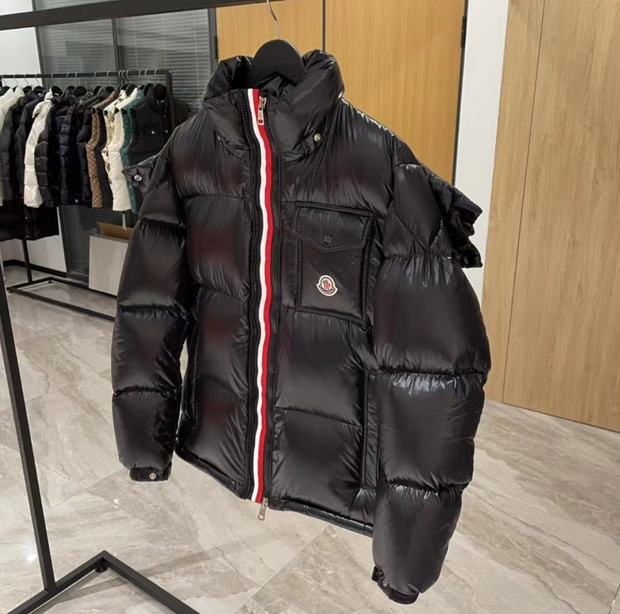 Moncler Maya Glossy Black Down Jacket