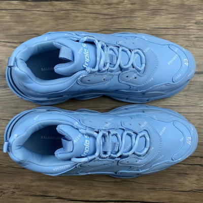Balenciaga Triple S Logo All Over “Sky Blue”