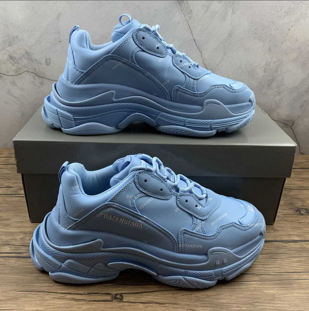Balenciaga Triple S Logo All Over “Sky Blue”