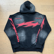 Hellstar Sport Black & Red Graphic Hoodie