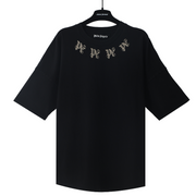 Palm Angels Gothic Logo Black Oversized T-Shirt