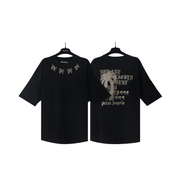 Palm Angels Gothic Logo Black Oversized T-Shirt