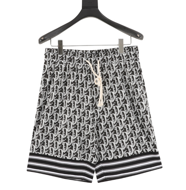 Dior Oblique Monogram Mesh Shorts – Beige/Brown