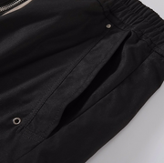 Rick Owens Black Cargo Wide-Leg Pants